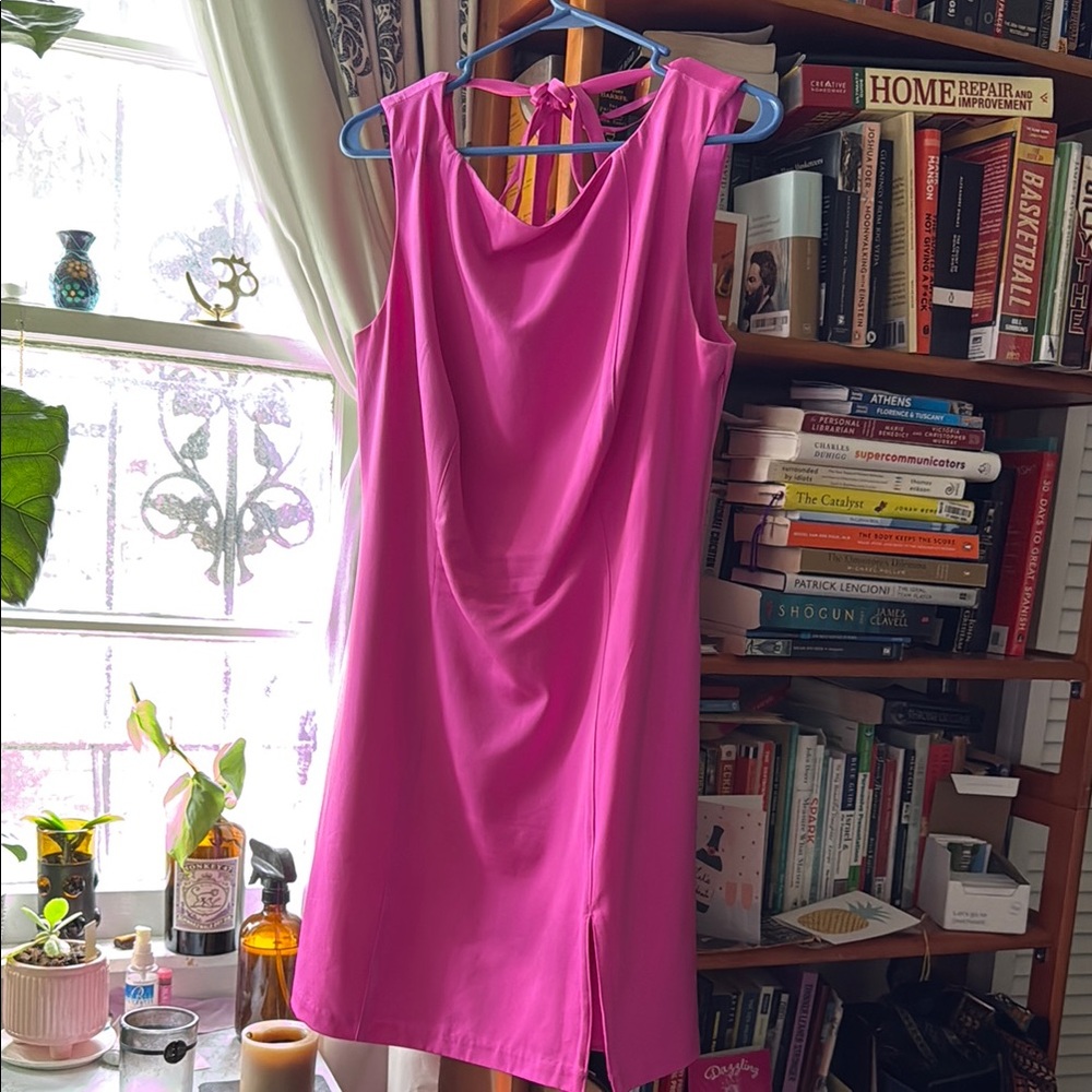 Elegant Pink Sleeveless Dress
